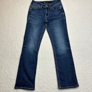 BKE Aiden Denim Blue‎ Jeans Pants Size 27x30 (Fits 26x29) Boot Cut Straight Leg
